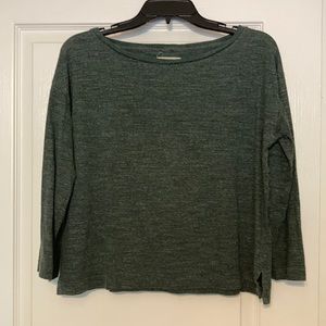 Green Madewell 3/4 length sleeve tee